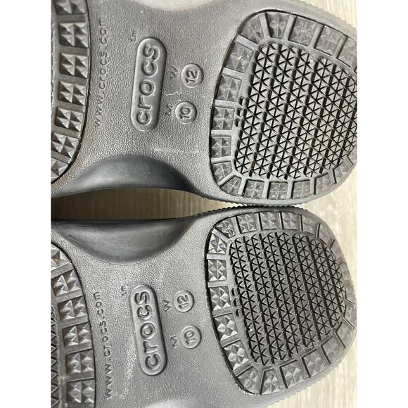 Crocs Neria Pro II LiteRide Women's Clog Work Rubber 8 Black Comfort Shoes - Picture 8 of 11